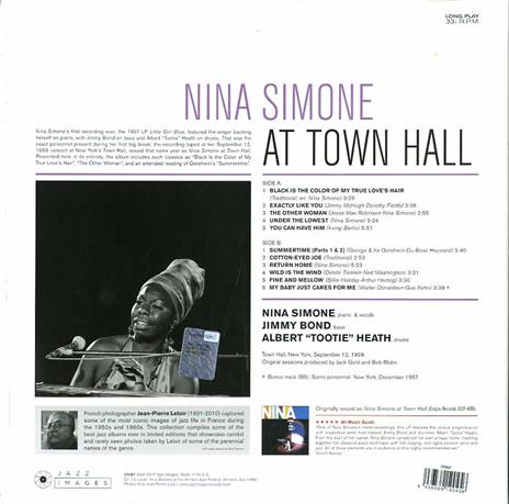 At Town Hall (180 gr. Gatefold) - Vinile LP di Nina Simone - 2