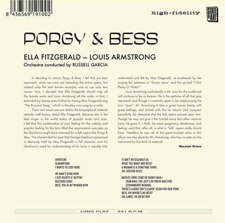 Porgy and Bess - CD Audio di Louis Armstrong,Ella Fitzgerald - 2