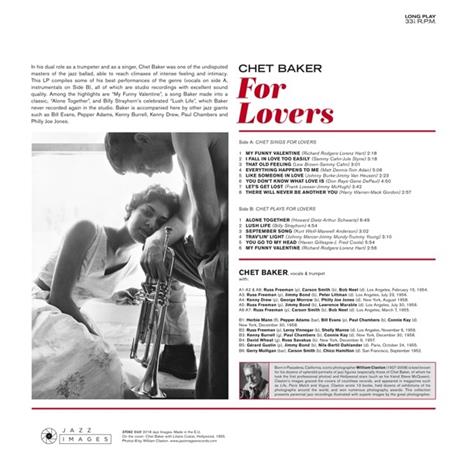 For Lovers (180 gr. Gatefold) - Vinile LP di Chet Baker - 2