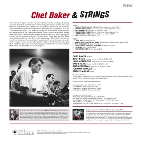 Chet Baker and Strings (180 gr.) - Vinile LP di Chet Baker - 2