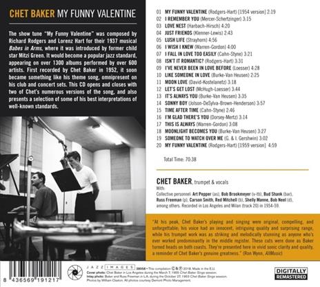 My Funny Valentine (Digipack) - CD Audio di Chet Baker - 2