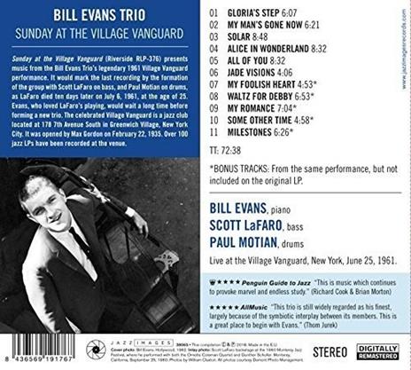 Sunday at the Village Vanguard - CD Audio di Bill Evans - 2