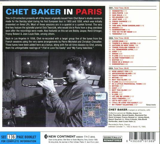 In Paris - CD Audio di Chet Baker - 2