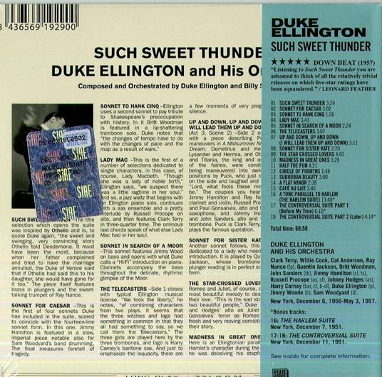 Such Sweet Thunder - CD Audio di Duke Ellington - 2