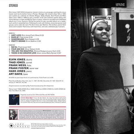 Elvin! (Gatefold Sleeve) - Vinile LP di Elvin Jones - 2