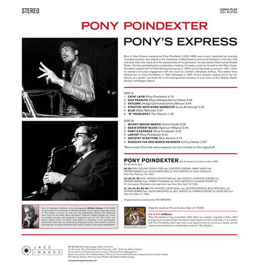 Pony's Express (Gatefold Sleeve) - Vinile LP di Pony Poindexter - 2