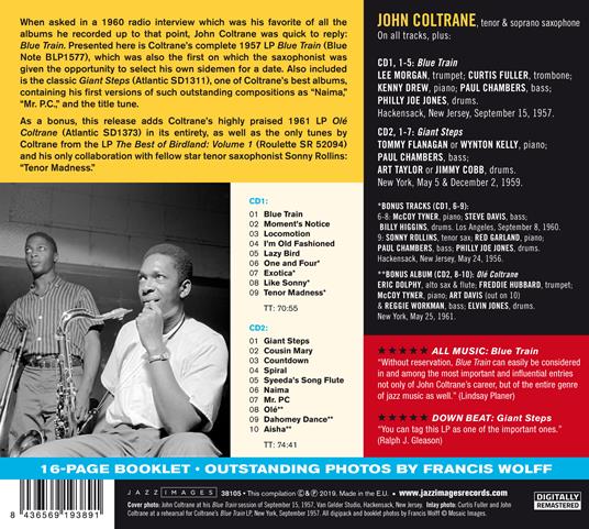 Blue Train - Giant Steps - CD Audio di John Coltrane - 2