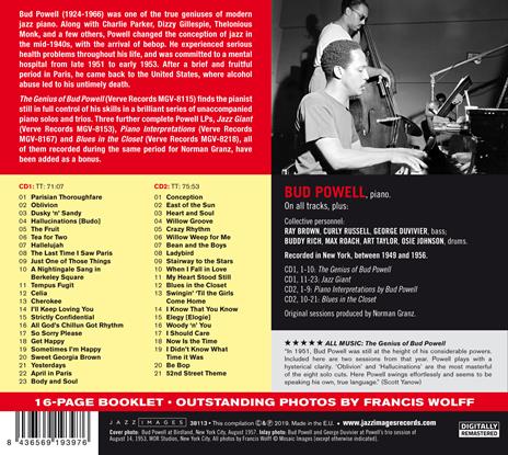 The Genius of Bud Powell - CD Audio di Bud Powell - 2