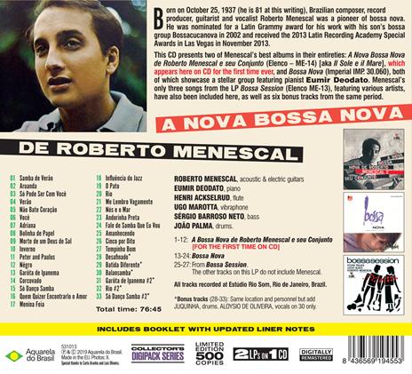 A nova Bossa Nova - CD Audio di Roberto Menescal - 2