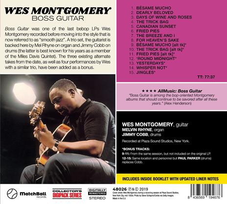 Boss Guitar (with Bonus Tracks) - CD Audio di Wes Montgomery - 2