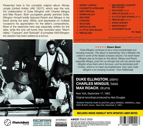 Money Jungle - The Complete Session - CD Audio di Duke Ellington - 2