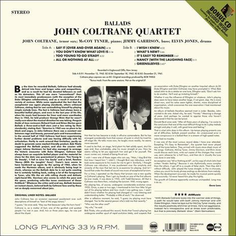 Ballads - Vinile LP + CD Audio di John Coltrane - 2