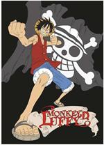 One Piece Monkey D. Luffy Coperta In Pile Toei Animation