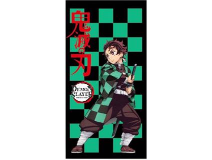 Demon Slayer Kimetsu No Yaiba Tanjiro Kamado Microfibre Telo Mare Selecta Vision