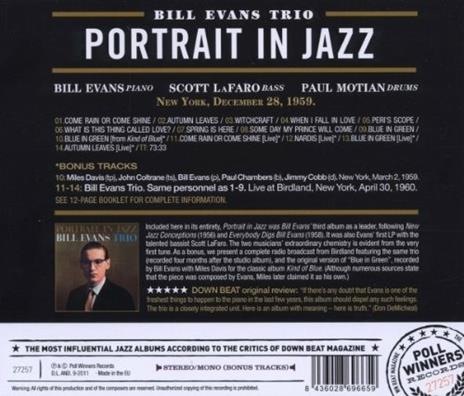 Portrait in Jazz (Digipack) - CD Audio di Bill Evans - 2