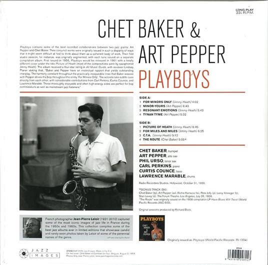 Playboys - Vinile LP di Chet Baker,Art Pepper - 2
