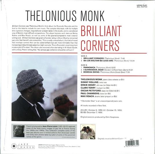 Brilliant Corners (180 gr.) - Vinile LP di Thelonious Monk - 2