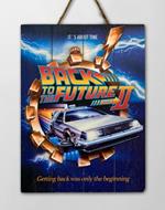 Back To The Future 2 Movie Poster Wooden Art