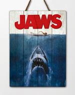 Jaws Movie Poster Wooden Art
