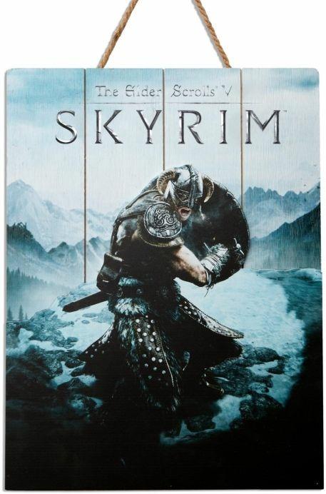 The Elder Scrolls V Skyrim Aerial Wooden Art