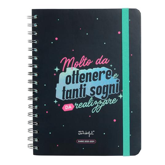 Agenda scolastica Wonder 2023-2024 Settimanale - Molto da ottenere e tanti sogni da realizzare