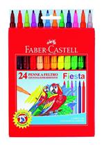 Pennarelli Faber-Castell Castello Standard punta fine. Astuccio cartone 24 colori
