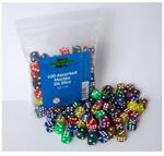 Dadi Blackfire - Dadi assortiti in marmo D6 12 mm (100 dadi)