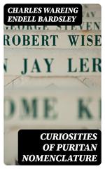 Curiosities of Puritan Nomenclature