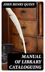 Manual of Library Cataloguing