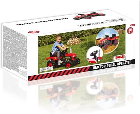 Dolu Trattore a pedali rosso 83x45x53 (6268050) - 3