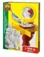 SES Creative 6331135 composto per ceramica e modellazione Pasta modellabile Bianco 900 g