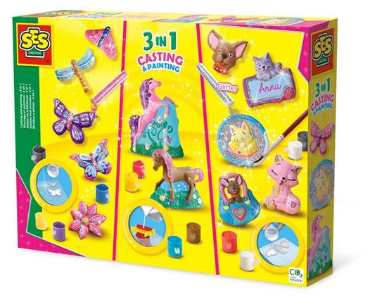 SES Creative Modellare e pitturare - 3 in 1