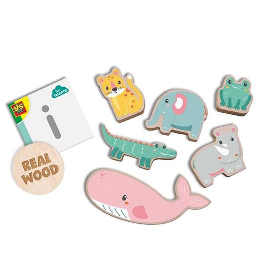 SES Creative Tiny Talents Animali in legno da impilare e per giocare con l’equilibrio - 2