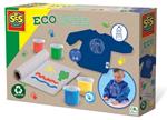 SES Creative Set ecologico per dipingere con le dita con grembiule - 100% riciclato