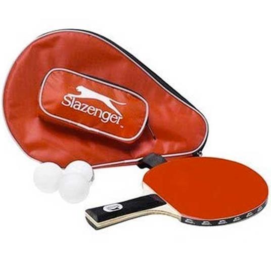 Set Ping Pong Con Racchetta + 3 Palle + Borsa Trasporto Slazenger Sport Tennis - 2