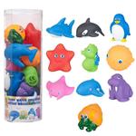 Set 10 Animali Gioco per Bagno Bambini Bagnetto con Animaletti Spruzza Acqua