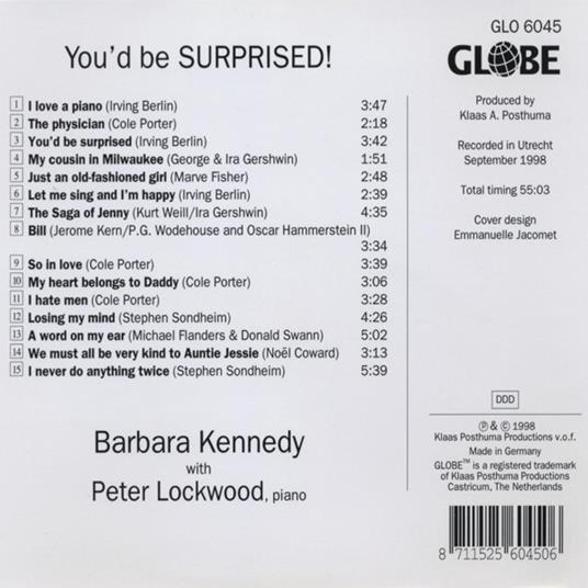 You'd Be Surprised: Songs of Love and Laughter - CD Audio di Hector Berlioz,George Gershwin