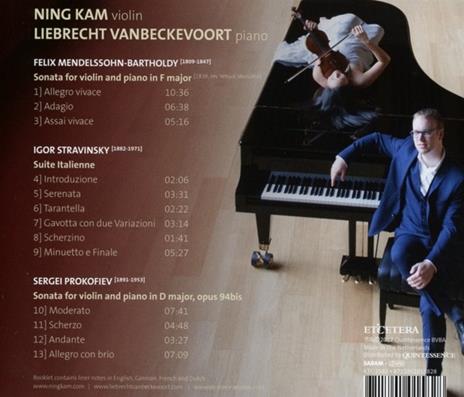 Works For Violin And Piano - CD Audio di Sergei Prokofiev,Igor Stravinsky,Felix Mendelssohn-Bartholdy,Ning Kam - 2