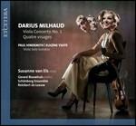 Concerto per viola n.1 - Quatre visages / Sonate per viola - CD Audio di Paul Hindemith,Darius Milhaud,Schönberg Ensemble,Susanne Van Els
