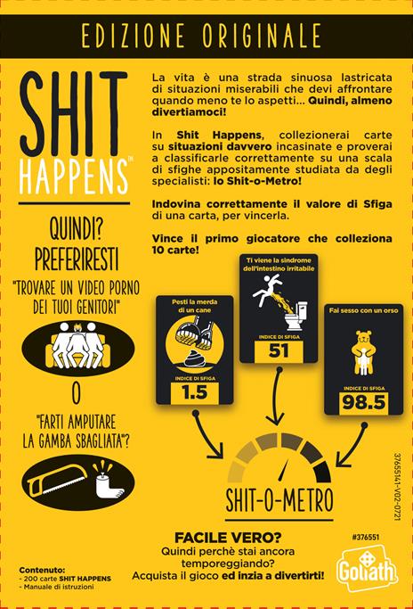 Shit Happens - Il Gioco Della Sfiga. Gioco da tavolo - 9