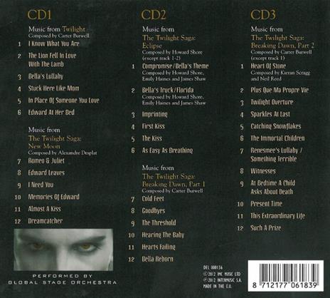The Twilight Saga Movies (Colonna sonora) - CD Audio di Global Stage Orchestra - 2