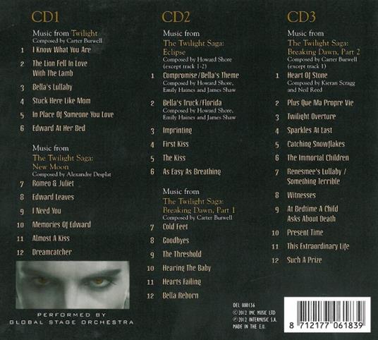 The Twilight Saga Movies (Colonna sonora) - CD Audio di Global Stage Orchestra - 2