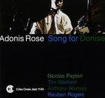Song for Donise - CD Audio di Adonis Rose
