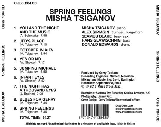 Spring Feelings - CD Audio di Misha Tsiganov - 2