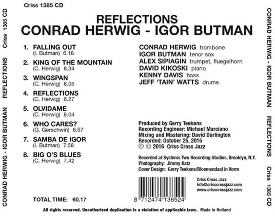 Reflections - CD Audio di Conrad Herwig,Igor Butman - 2