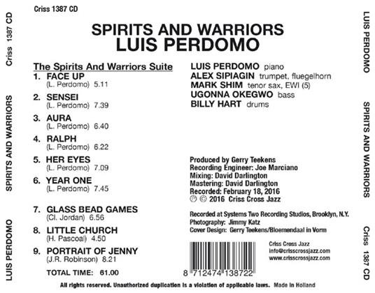 Spirits and Warriors - CD Audio di Luis Perdomo - 2