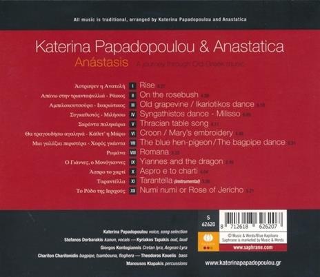 Anastasis. A Journey Thro - CD Audio di Katerina Papadopoulou - 2