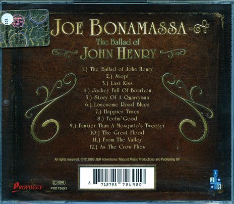 The Ballad of John Henry - CD Audio di Joe Bonamassa - 2