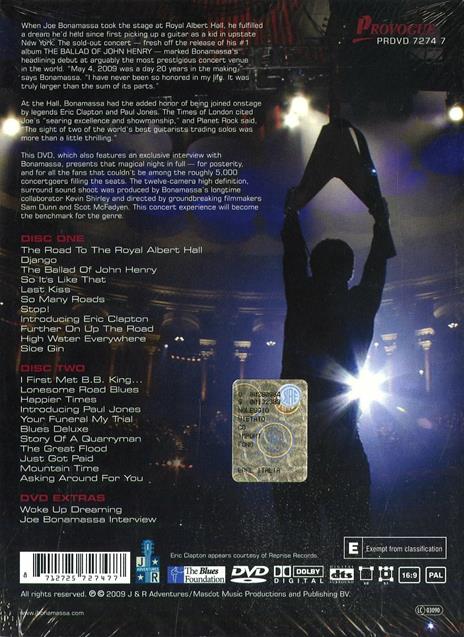 Joe Bonamassa. Live From The Royal Albert Hall (2 DVD) - DVD di Joe Bonamassa - 2