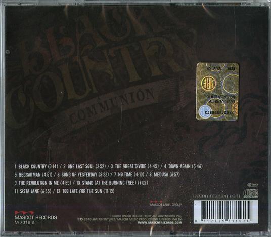 Black Country Communion - CD Audio di Black Country Communion - 2